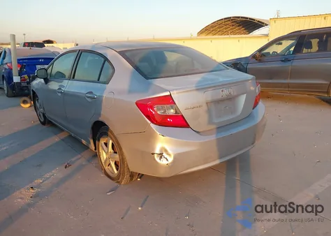 2012 Honda Civic Lx z USA, uszkodzony, nr VIN 2HGFB2F53CH580106